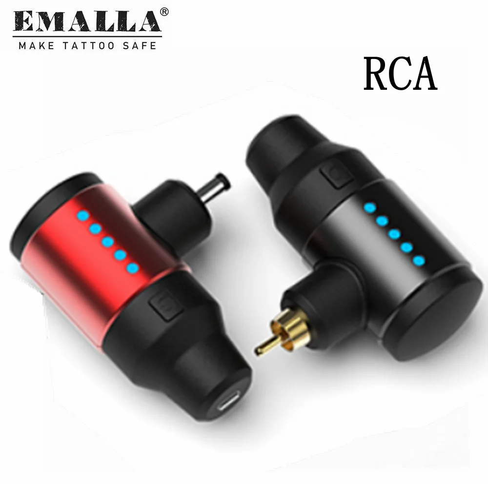 

1PCS RCA Tattoo Power Supply Mini Portable Wireless Tattoo For Rotary Tattoo Pen Machine Gun Tattoo Power Supply Free Shipping