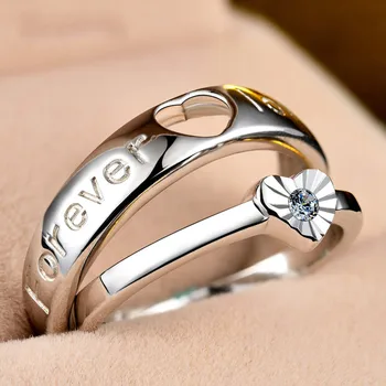 

925 Sterling Silver Love Couple ring for men and women
