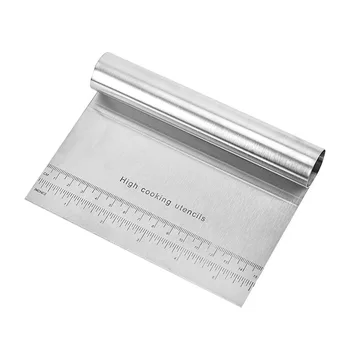 

Stainless Steel Cutter with Scale Dough Cutter Scraper Scraper Manual Cutter Baking Tools Wholesale Stainless Steel