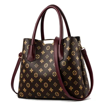 

2020 Female Tote Bag Korean Version Of The Woman Handbag Simple Personality Flower Material Shoulder Cross Body Bag