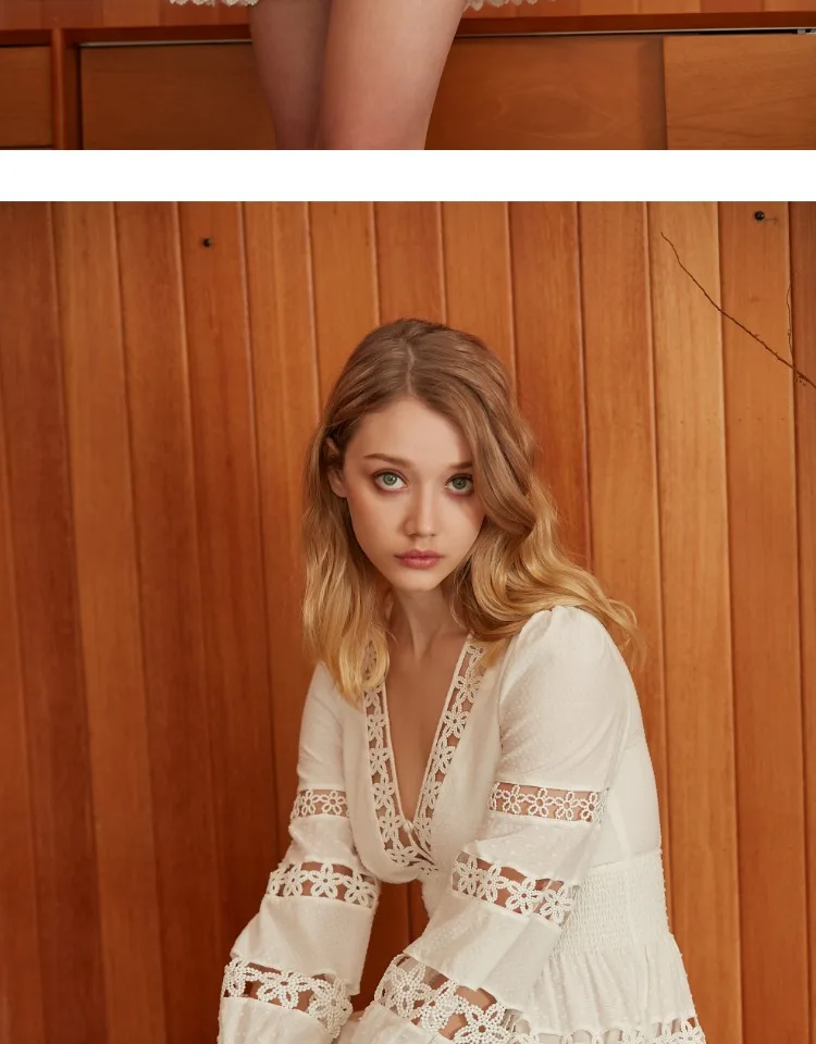 EASYSMALL, женское летнее платье, модное, сексуальное, высокого класса, Vestidos, вечерние, повседневные, кружевные, с высокой талией, с длинным рукавом, с v-образным вырезом, платья