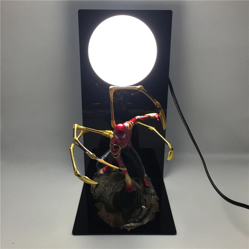 

Avengers 3 Infinity War Iron Spider Man led night light kids Amazing Spiderman Figure model lamps for Children Christmas Gifts