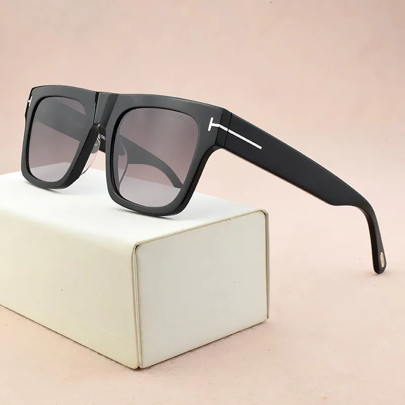 Роскошные фирменные прозрачные Солнцезащитные очки женские новые Винтажные Солнцезащитные очки Мужские UV400 ретро прогрессивные солнцезащитные очки для женщин TF5634-B - Цвет линз: C003
