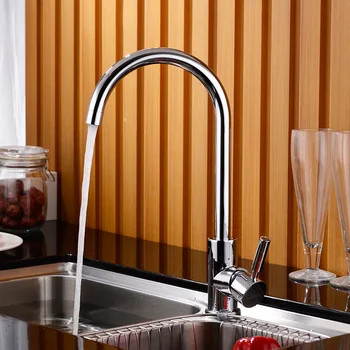 

Kitchen Faucet Brass Inner Core Cold And Hot Dish Wash Basin Faucet Can Rotate The Faucet