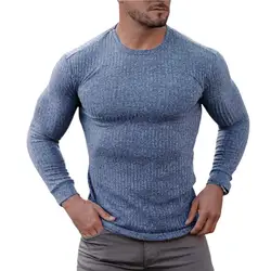 Camisa masculina de malha de malha de absorção de suor