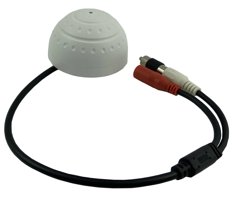 Микрофон RCA с двойным усилением звука для IP Камеры 4 шт. 6 12 В постоянного тока