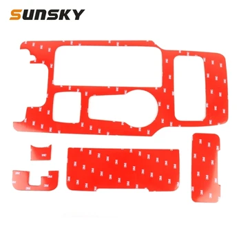 

5 PCS Car Carbon Fiber Gearshift Panel Decorative Sticker for Ford New Mondeo