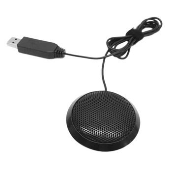 

USB 360 ° Omnidirectional Computer Microphone High Sensitivity Plug Play Portable Computer Desktop Meeting Microphone