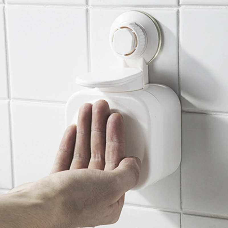 Присоска жидкий шампунь диспенсер ABS прочный простой ванная кухня офис школьная больница и отель без следа