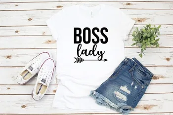 

BOSS Lady Letter Print T Shirt Women Short Sleeve O Neck Loose Tshirt 2020 Summer Women Tee Shirt Tops Camisetas Mujer