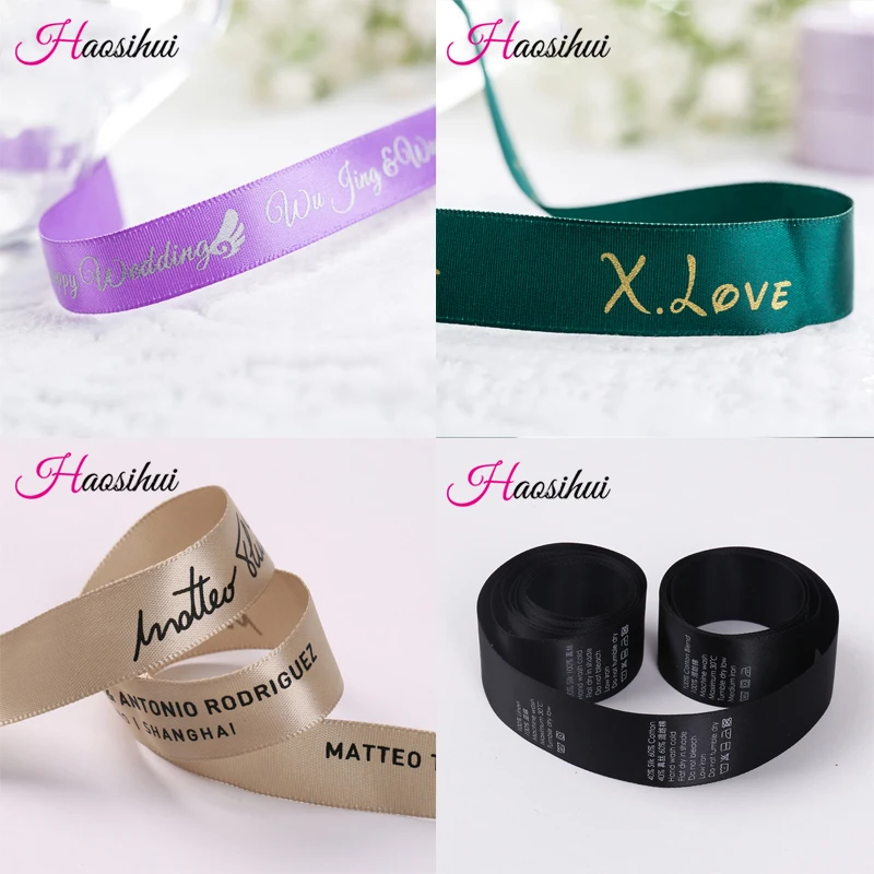 6mm-100mm Customized Printed Logo Ribbon Gift Packaging Satin Polyester Decoration 100yard/lot Ribbon Decoration Satin Ribbons Ribbon Supplies Wrapping Ribbon Polyester Ribbon Satin Ribbon