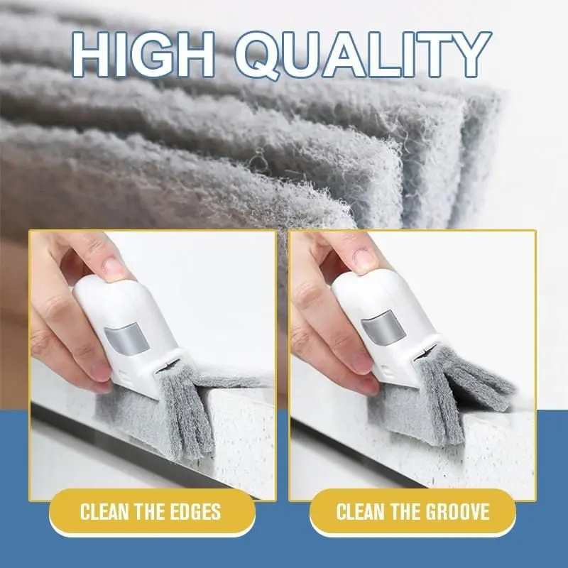 Window Cleaning Brush Windowsill Groove Deadend Cabinet Crevice Brush  Hand-held Crevice Cleaner 2 in 1 Groove Cleaning Tool - AliExpress