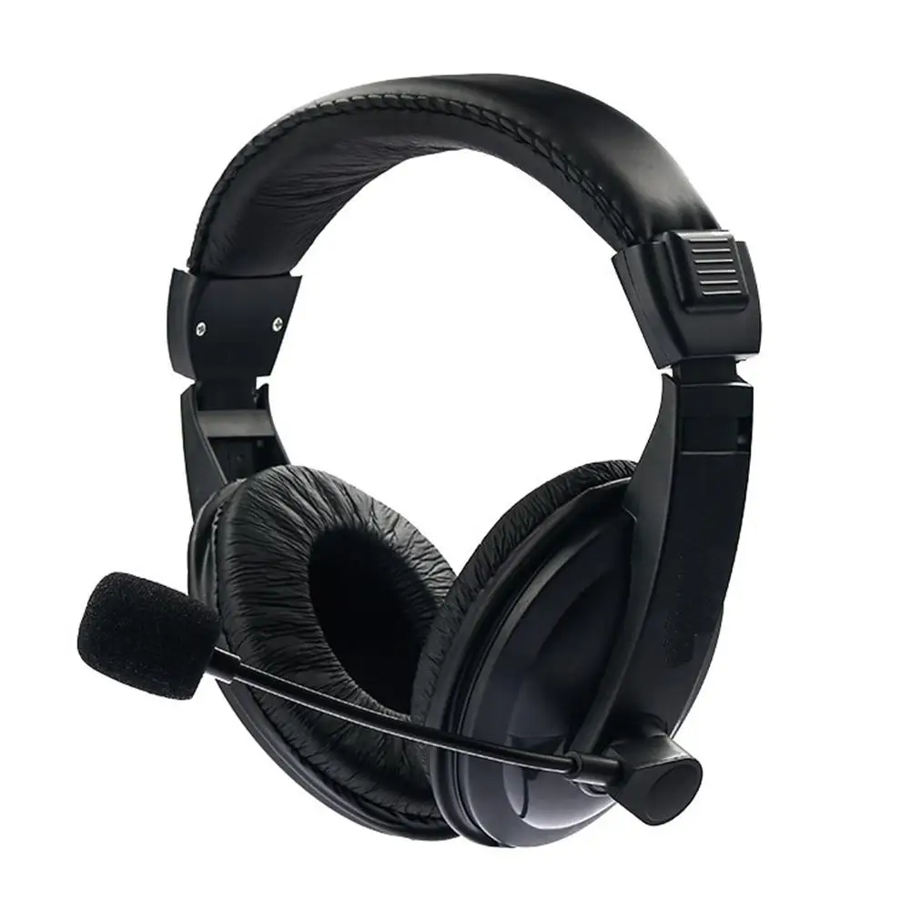 3 5mm Wired Gaming Headphones Universal Adjustable Music Headset with Microphone Plug and Play for PC Laptop Computer