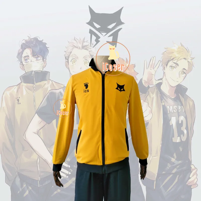 Haikyuu Косплей Karasuno High MSBY Miya Atsumu Hinata Shoyo Kiyoomi Sakusa куртка для волейбола осенне-зимняя