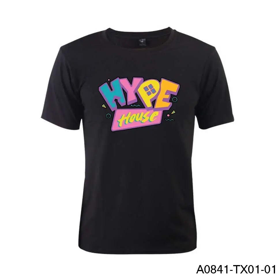 Футболка Hype House Tshrit Charli D'Amelio для мужчин унисекс большие размеры с круглым
