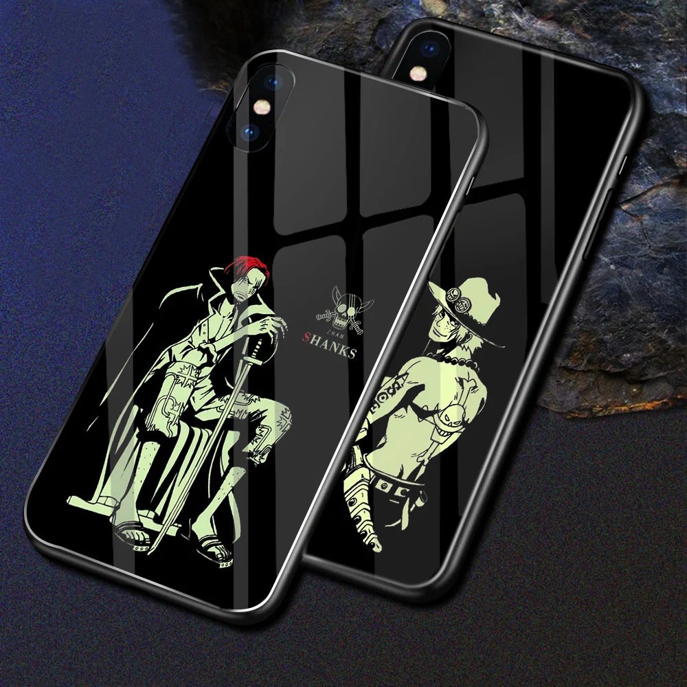 Ciciber чехлы для телефонов iphone 11 Pro XR X XS MAX one piece Luffy чехол 7 8 6 6S Plus светящиеся из