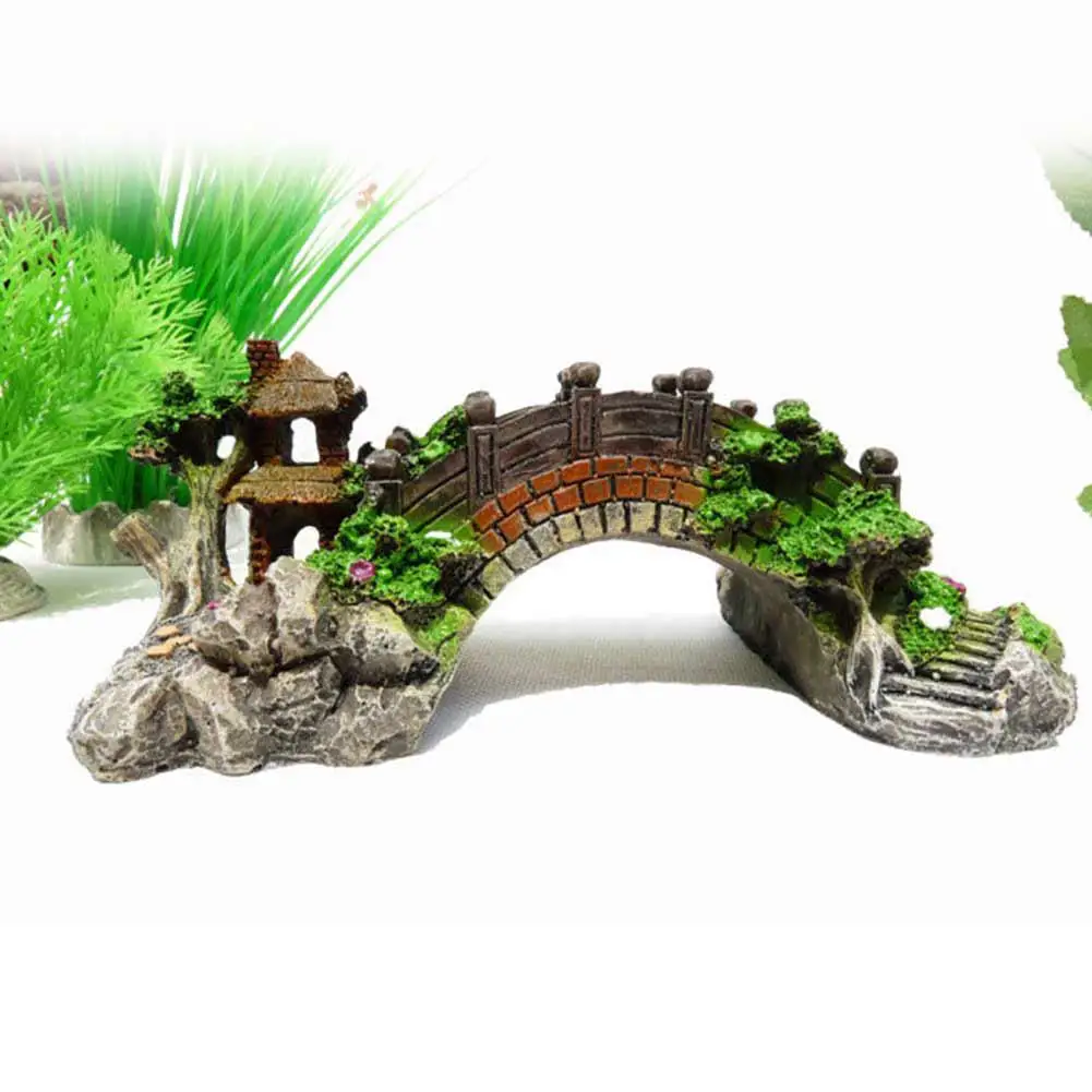 HobbyLane имитации Резина мост, пейзаж украшение для аквариума украшение