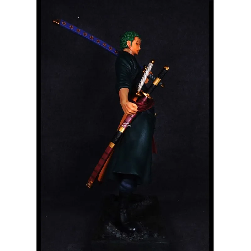 5" одна статуя соломенная шляпа Пираты бюст Roronoa Zoro полноразмерный портрет меч GK фигурка игрушка коробка 128 см V343