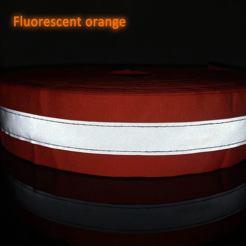 High Visibility Oxford Feflective Fabric Sewing Tape Reflective Webbing Ribbon For Clothing Bags