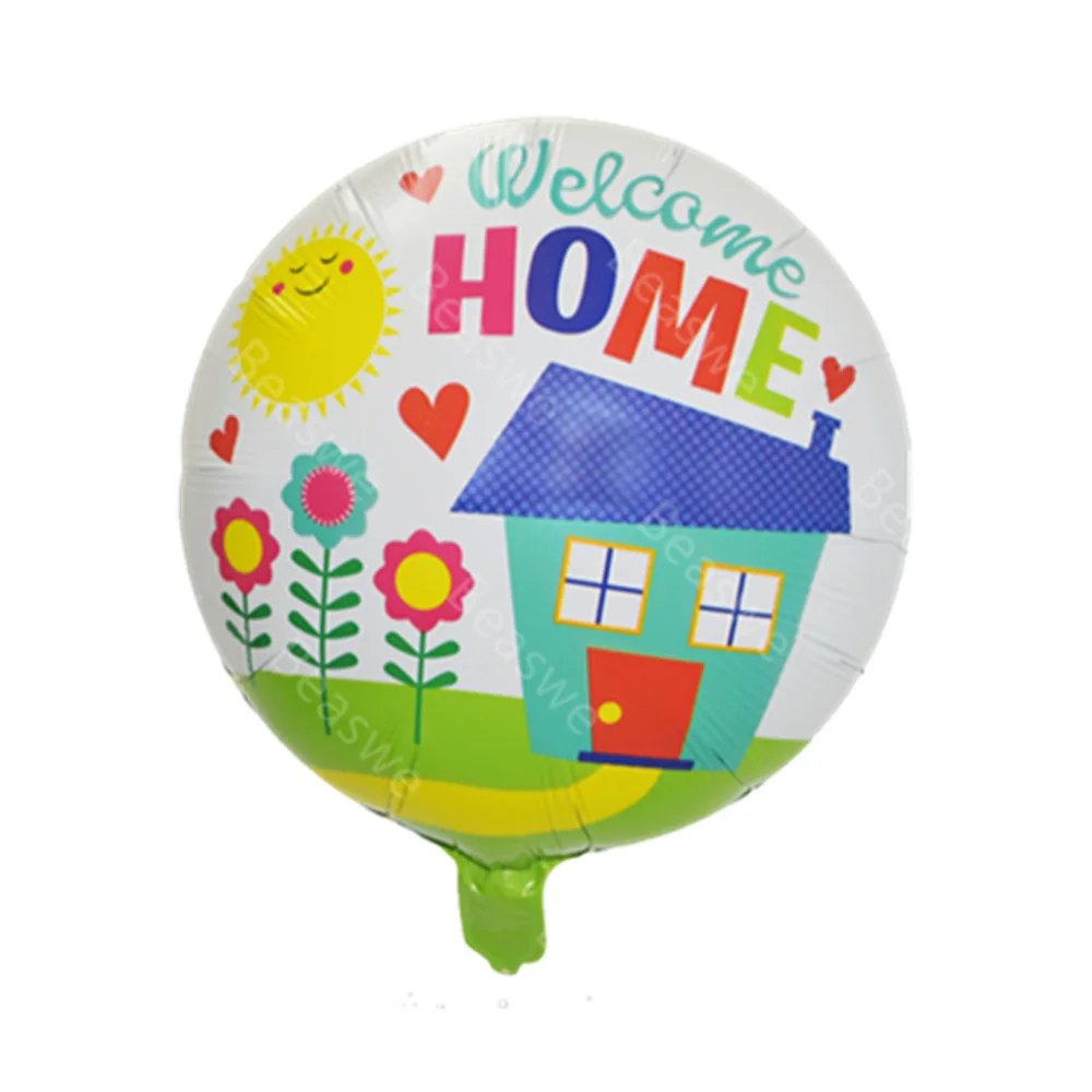 

10pcs 18inches Welcome Home Foil Balloons Military Welcome Baby At Home Decoration Housewarming,Back from Hospital Party