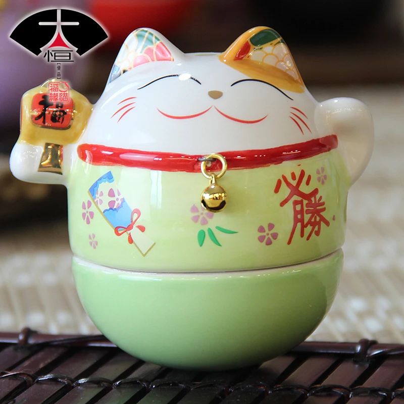 Lucky cat Лидер продаж Товары рождественские подарки миниатюрная статуя камера bambina украшения дома аксессуары для гостиной - Цвет: A