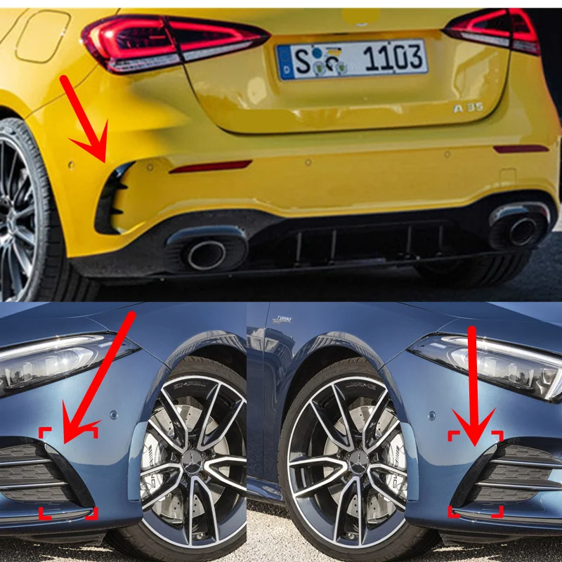 

Front + Rear Bumper Trim Cover Fender Accessories Car Styling For Mercedes Benz A Class W177 Hatchback A180 A200 A220 A250 A35