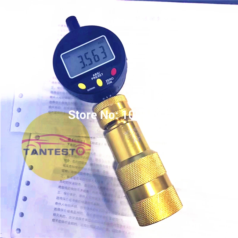 Common Rail Injector Residual Air Gap Measurement Tool Seat With Micrometer Gauge For CAT C7C9 |