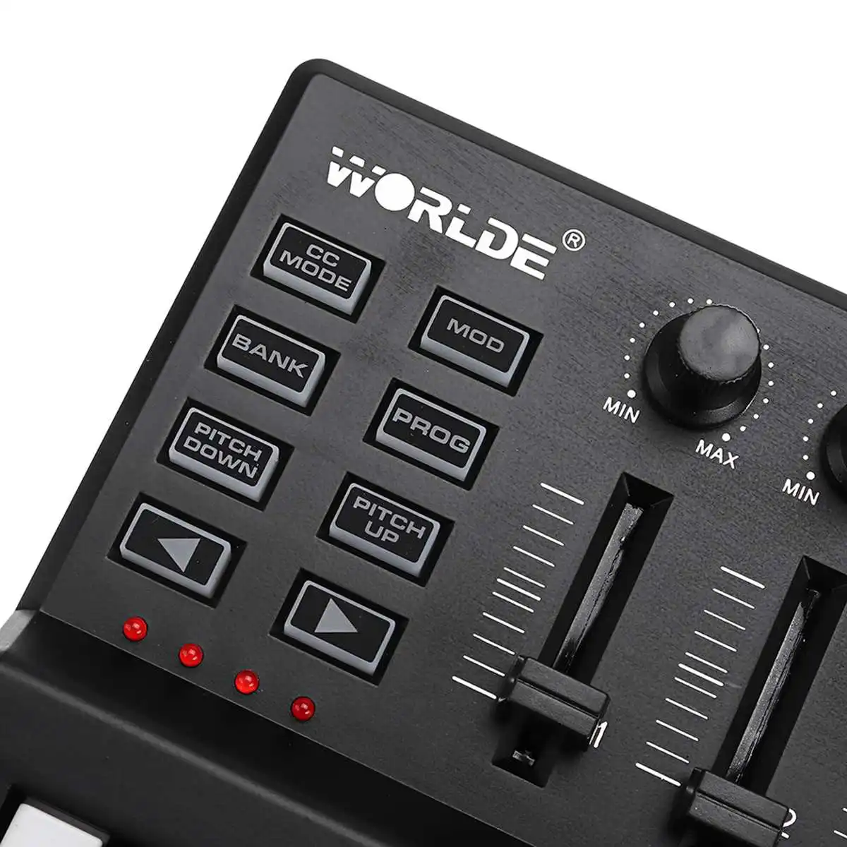 На выбор панда Портативный мини 25-ключ ультра-Портативный USB MIDI контроллер клавиатуры 8 цветная подсветка триггерные подушки