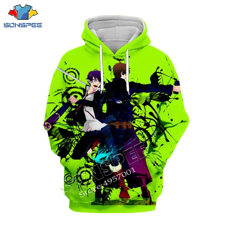 SONSPEE Anime Blue Exorcist 3D Printing Pullover Hoodie Women Clothing Unisex Streetwear Fashion Casual Sweatshirt Hoody Shirt (19)