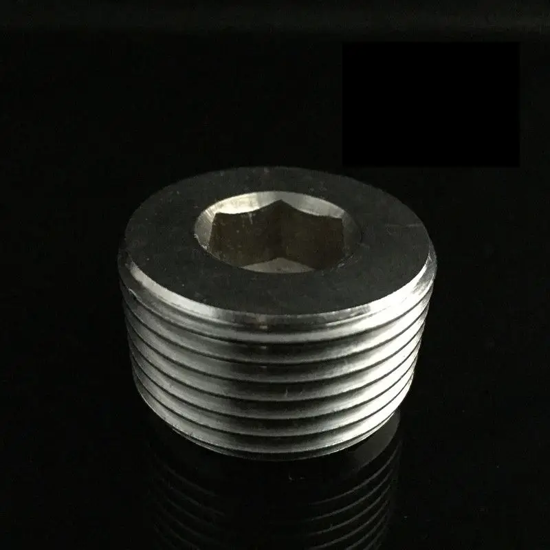 

1/2" BSP Male Thread 304 Stainless Steel Pipe Plug Allen Hex Head Socket Pipe Fittings End Cap