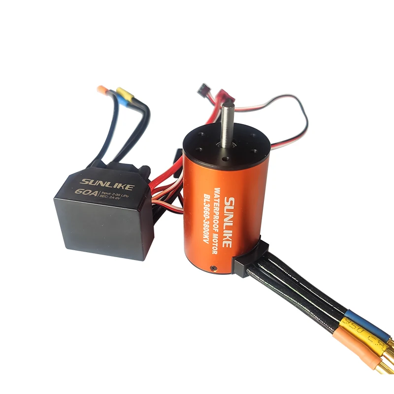 Бесщеточный двигатель SUNLIKE SL3660 3300KV 3800KV 60A 80 бесщеточный Электрический контроллер