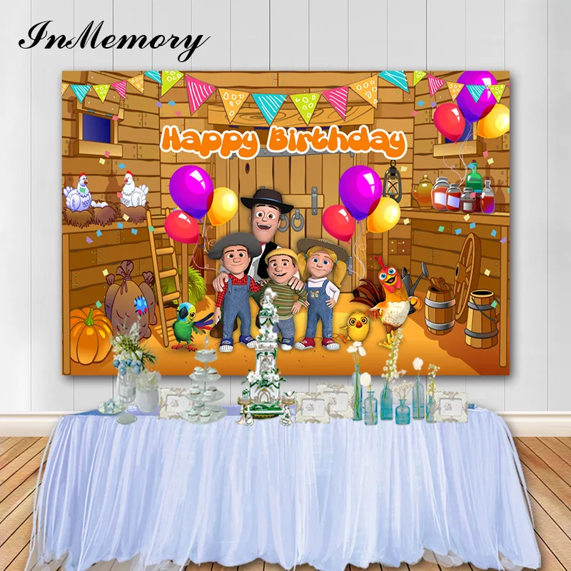 Inmemory Vinyl Farm Theme Birthday Background La Granja De Zenon Photo Background Neonato Photography Prop Studio Banner Photozone