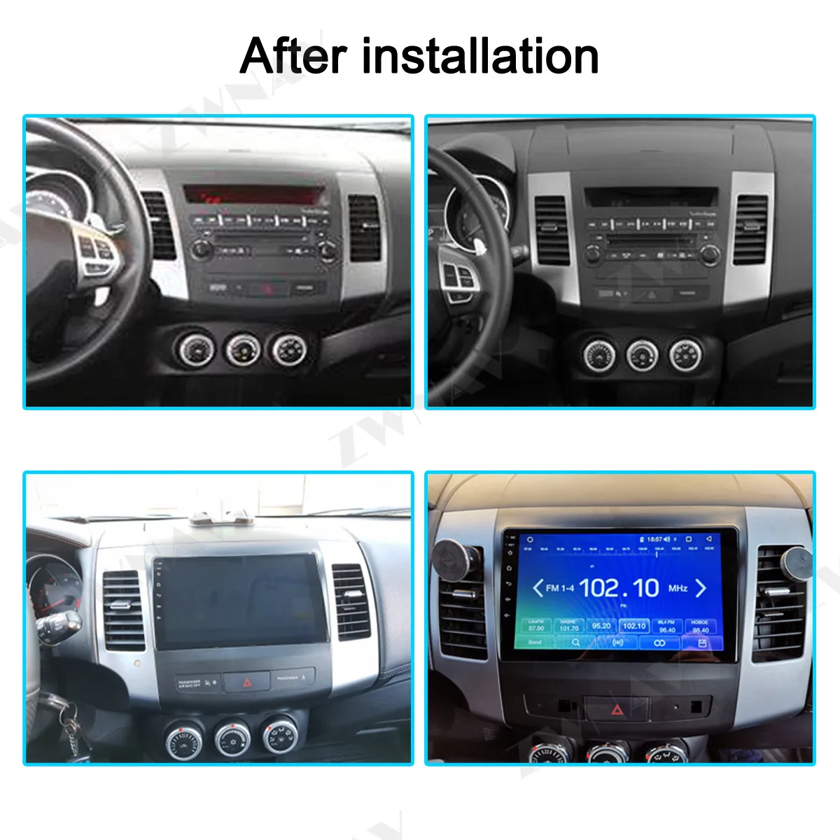 Best Android 9.1 car dvd gps multimedia player For Mitsubishi Outlander xl 2 car gps navi video audio player 4007 radio type recorder 1