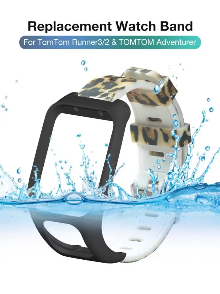 Многоцветный силиконовый сменный Браслет для часов Ремешок для TomTom Runner 3 TOMTOM Adventurer Smart Watch Band