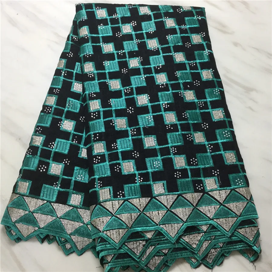 Швейцарские кружева ткань из Дубая Brode \ Coton африкен Tissu Dentelle нигерийское кружево ткань Африканский хлопок кружевная ткань - Цвет: 4