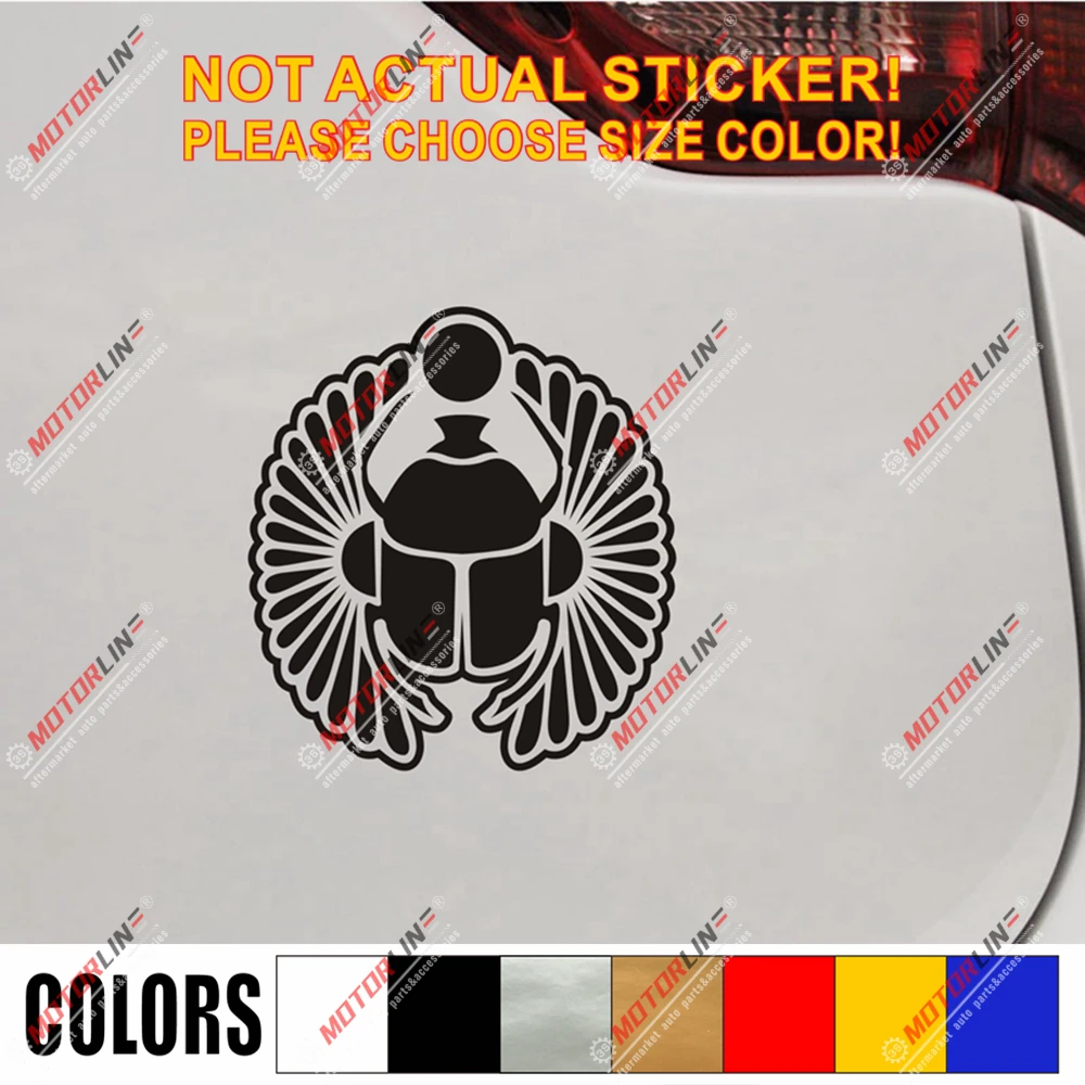 Scarab Beetle Egypt Decal Sticker Car Vinyl pick size color no bkgrd a | Автомобили и мотоциклы