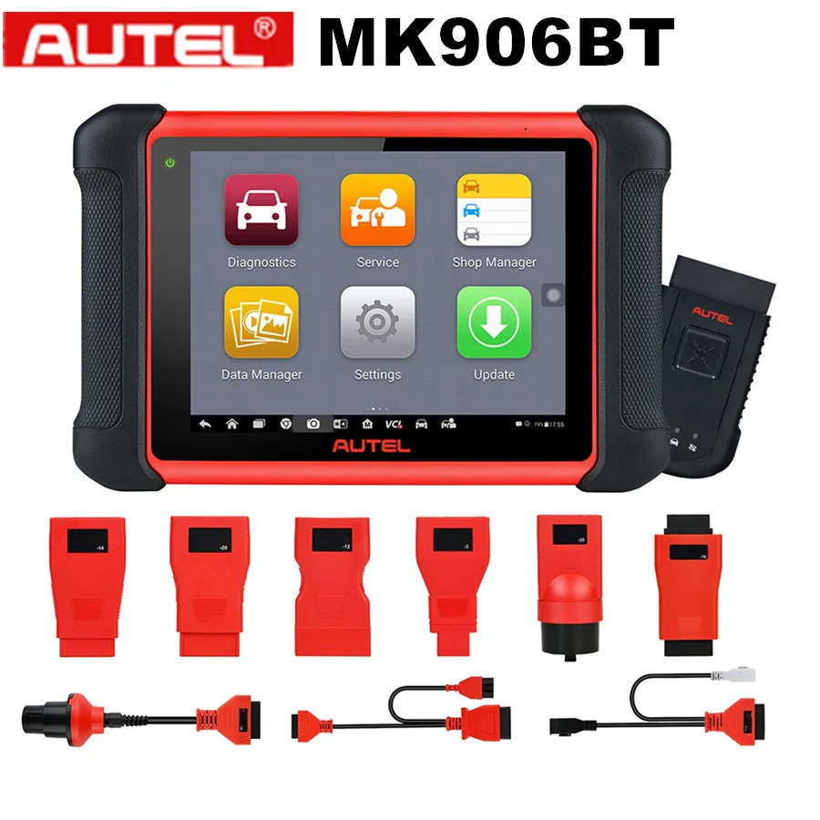 Autel MaxiCOM MK906BT OBD2 диагностический сканер с Bluetooth VCI Box многоязычный обновленная