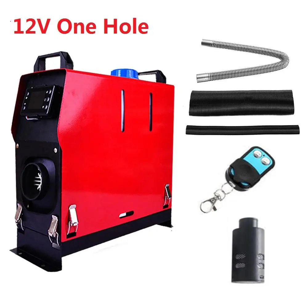 12V One hole 12 В/24 В 5 кВт автомобильный нагреватель с четырьмя отверстиями, воздушный дизельный 4 отверстия, стояночный нагреватель двигателя, умный автомобильный стояночный топливный нагреватель воздуха для автомобиля грузовика - Название цвета: 12V One hole