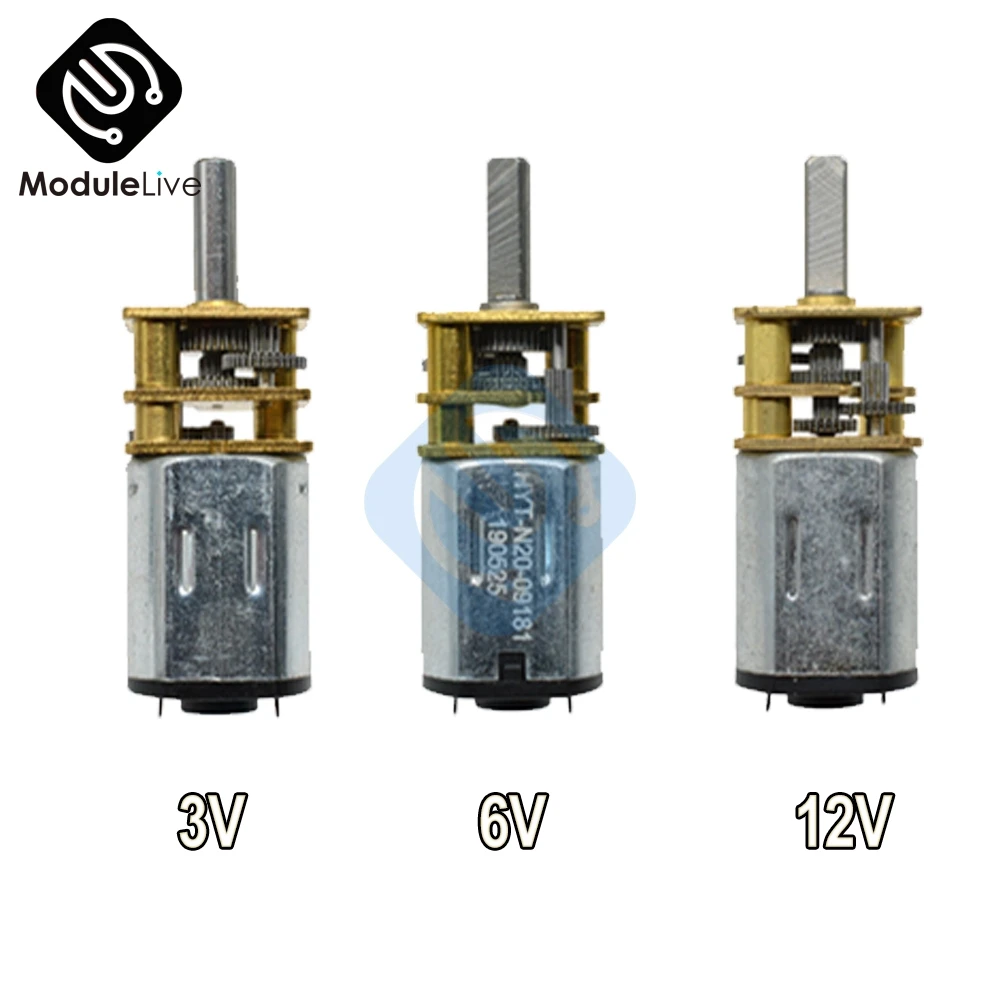 Moteur à courant continu GA12-N20 DC 3V 6V 12V Micro