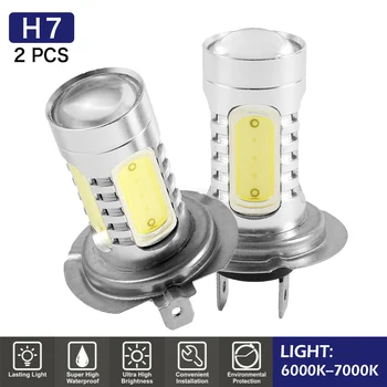 

2PCS H7 Headlights Front Large Bulb Fog Lamp 6000K 7000K Car Signal Light Professional Car Accessories for General Purpose