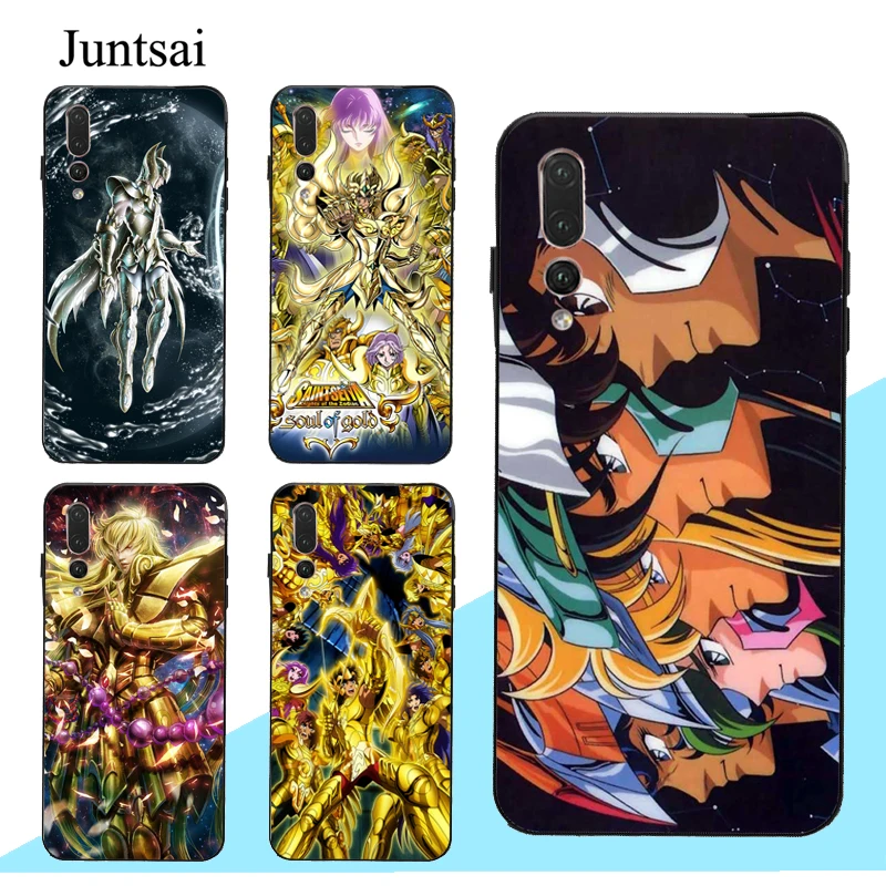 

Juntsai Aries Mu Sagitario Saint Seiya Case For Huawei P30 P20 P10 Pro P Smart Honor 9 10 Lite 8X Mate 10 20 Lite Y9 Y7 Nova 3E