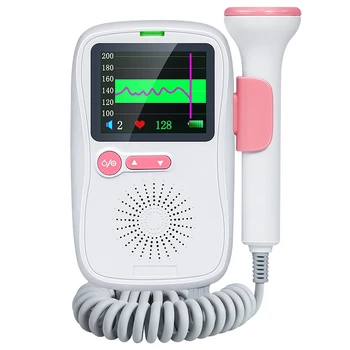 

Heart Rate Monitor Pregnant Fetal Doppler Baby Heartbeat Detector for Home