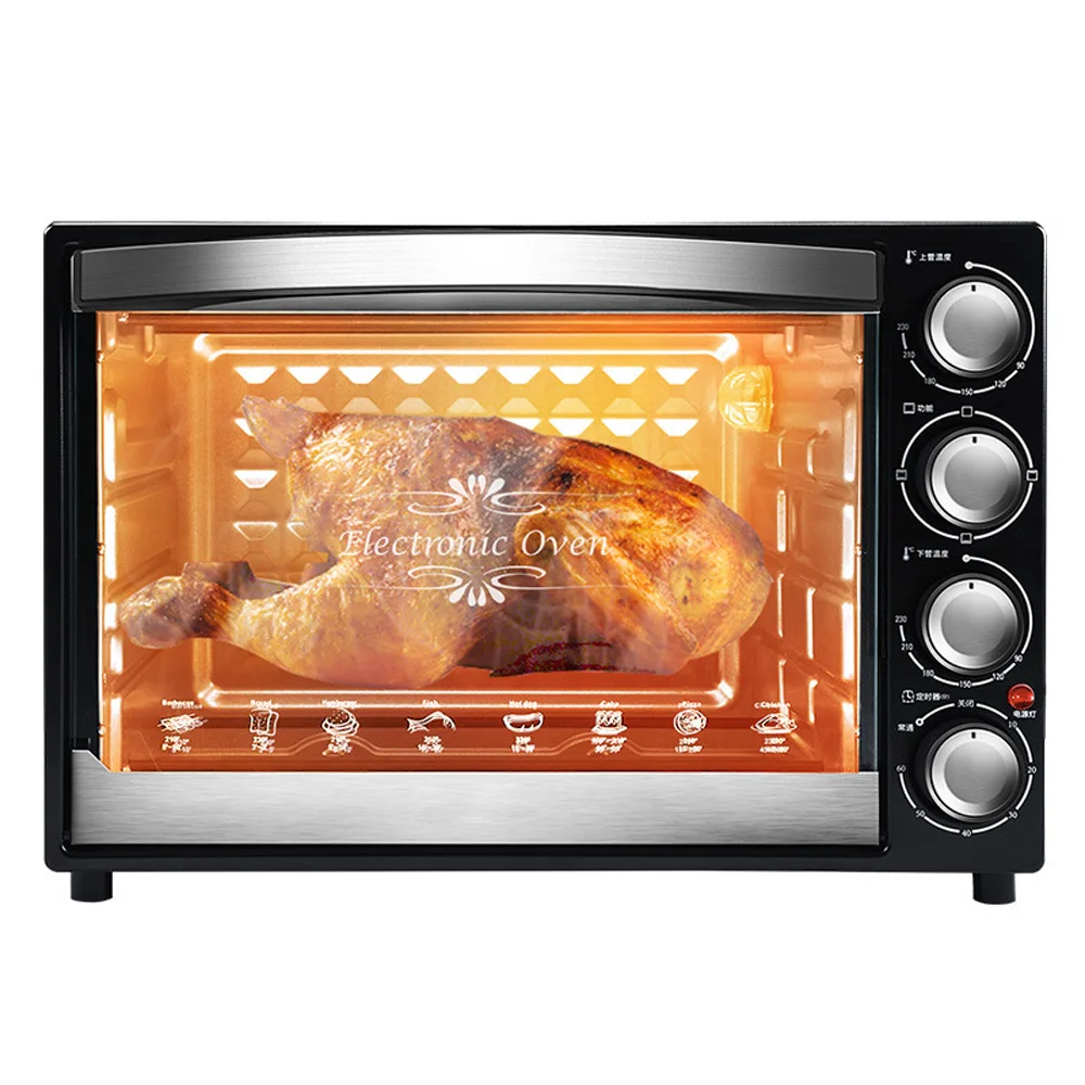 40L Household Electric Oven Pizza Forno Eletrico Large Capacity Cake Baking  Oven Multi-functional Chicken Oven