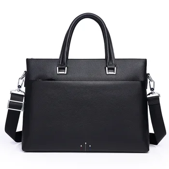 

Men's leather business Shoulder Bag Handbag briefcase Leather Men's business leisure top layer leather men's slanting laptop bag