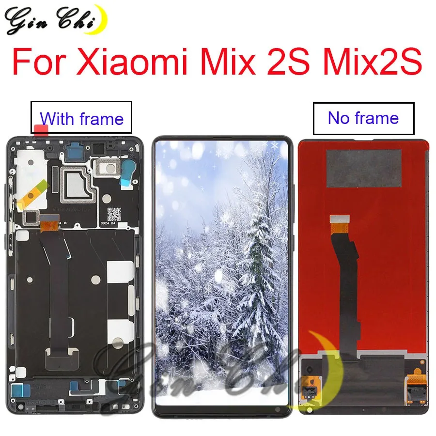

5.99'AAA For Xiaomi Mix 2S Mix2S LCD Display Touch Screen For Xiaomi Mi Mix 2S LCD Glass Panel With Frame