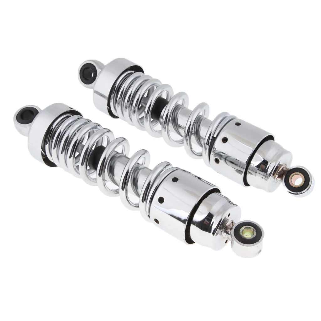 27cm Chrome Rear Motorcycle Shocks Suspension Absorber For HONDA GN250 CA250