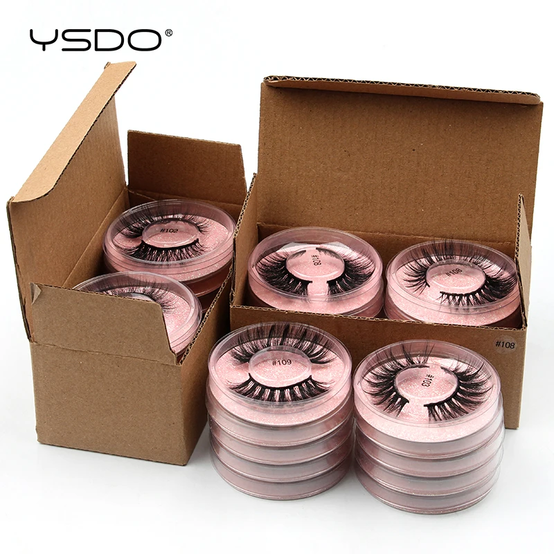 Mink False Eyelashes Wholesale Natural Fake Lashes Set