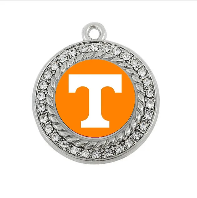 Модные Спортивные Подвески Tennessee для браслетов DIY& Ожерелья& серьги& брелок ювелирные аксессуары 20 шт./лот - Окраска металла: as picture