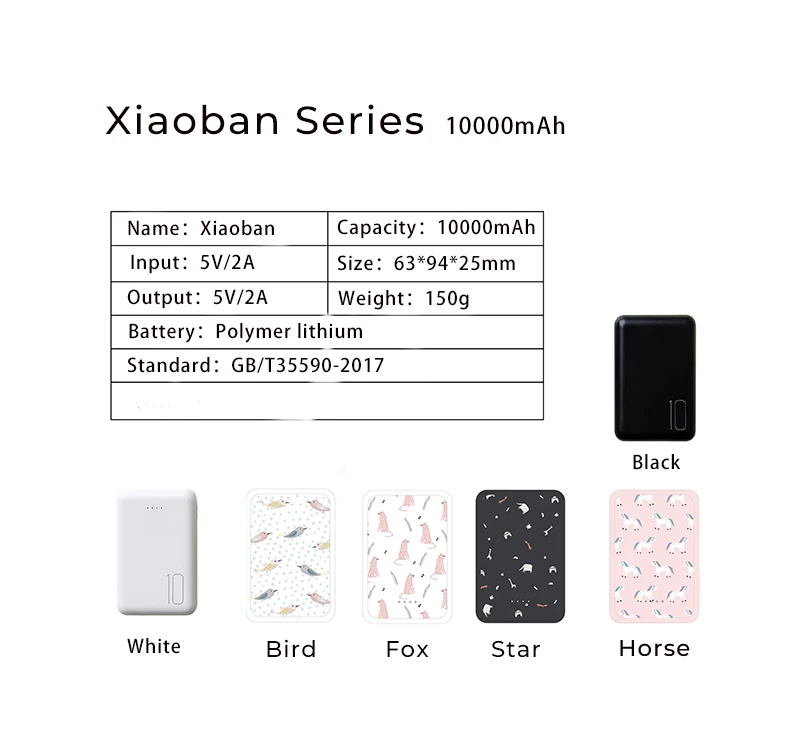 Maoxin мини внешний аккумулятор 10000 мАч милый внешний аккумулятор для IOS Android Портативный внешний аккумулятор Двойной USB портативное зарядное устройство