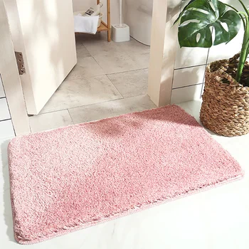 

Modern Bedroom Carpet Door Mat Home Anti-slip Solid Color Soft Living Room Rug Mats Absorption Carpet Kitchen Floor Mat 6 Colors